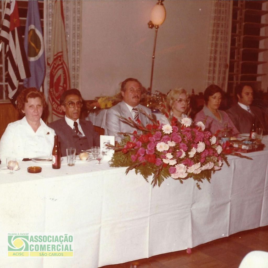 Jantar do Comerciante e Homenageado do Ano ACISC de 1981
